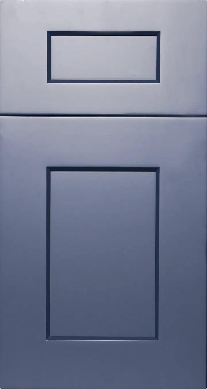 Fine Wood Cabinetry Navy Shaker (F3) cabinet door